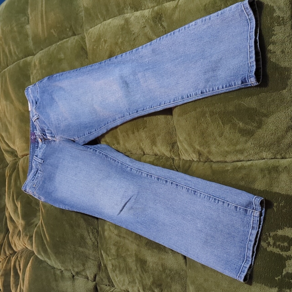 NYDJ Women’s Straight Leg Denim Jeans Mid Rise Med. Wash Style #M95J31D5 SIZE 10